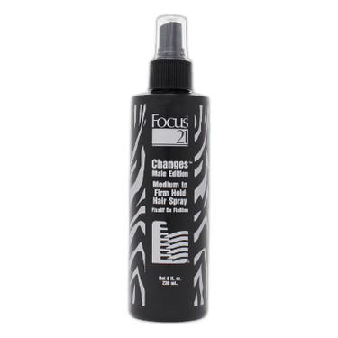 FOCUS 21_Changes Male edition Medium to Firm hold hairspray 236ml_Cosmetic World